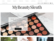 Tablet Screenshot of mybeautysleuth.com
